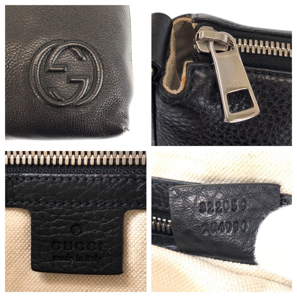 グッチ レザーショルダーバッグ