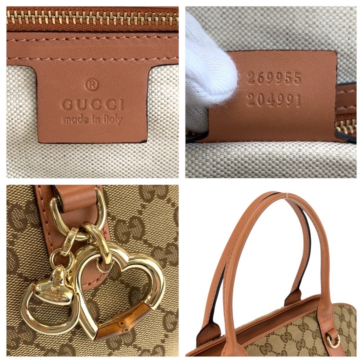グッチ GGキャンバス レザー2wayバッグ