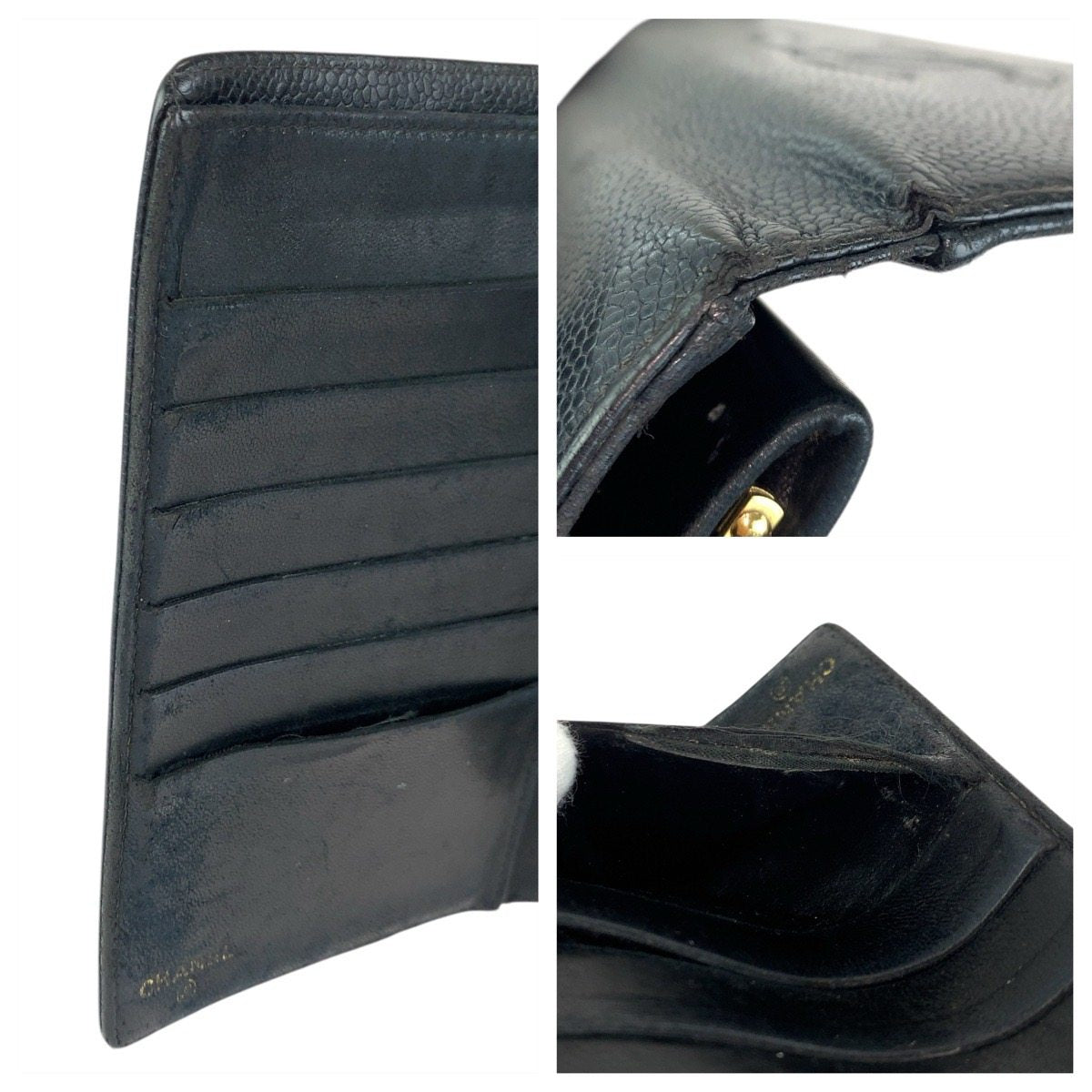 シャネル レザー長財布