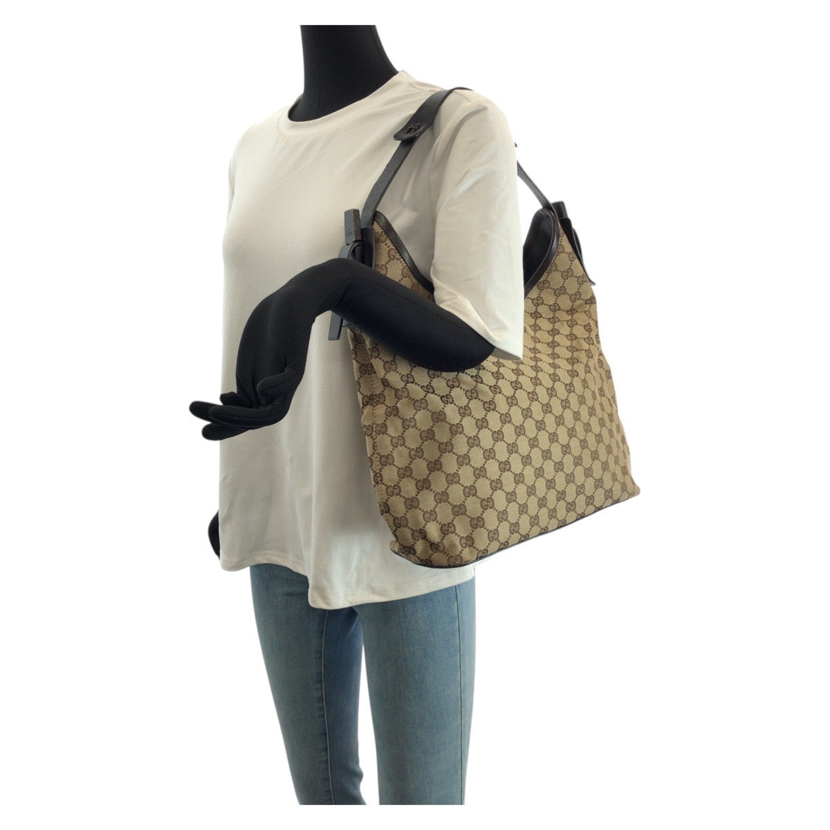 グッチ GGキャンバス レザー2wayバッグ