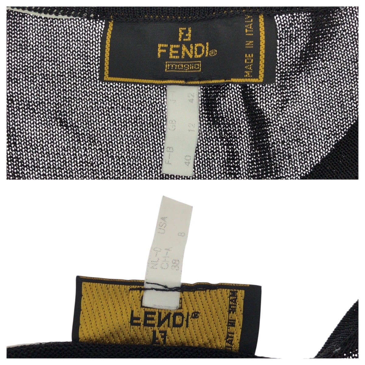 フェンディ ポリエステル長袖Tシャツ