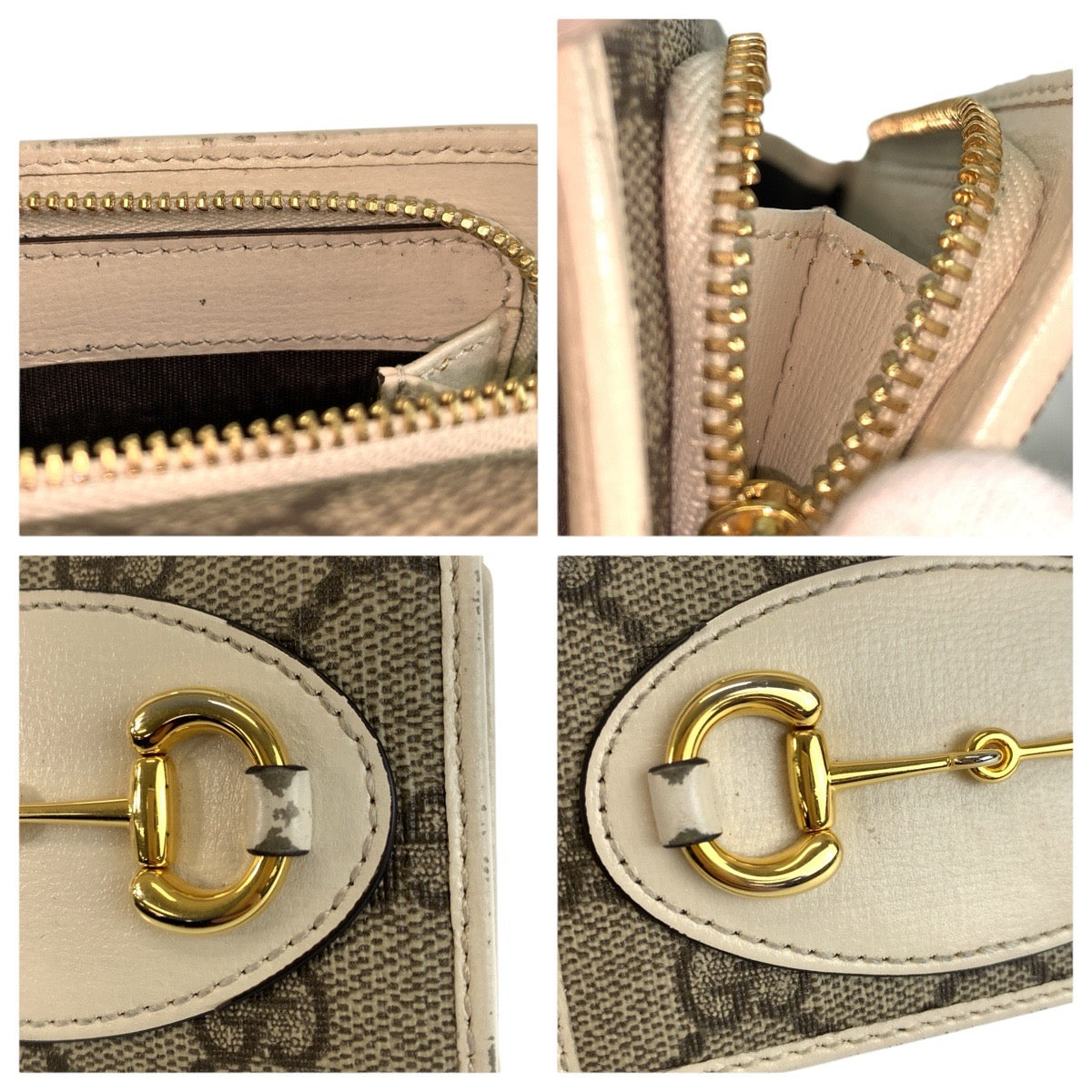 グッチ GGスプリーム ホースビット キャンバス 財布