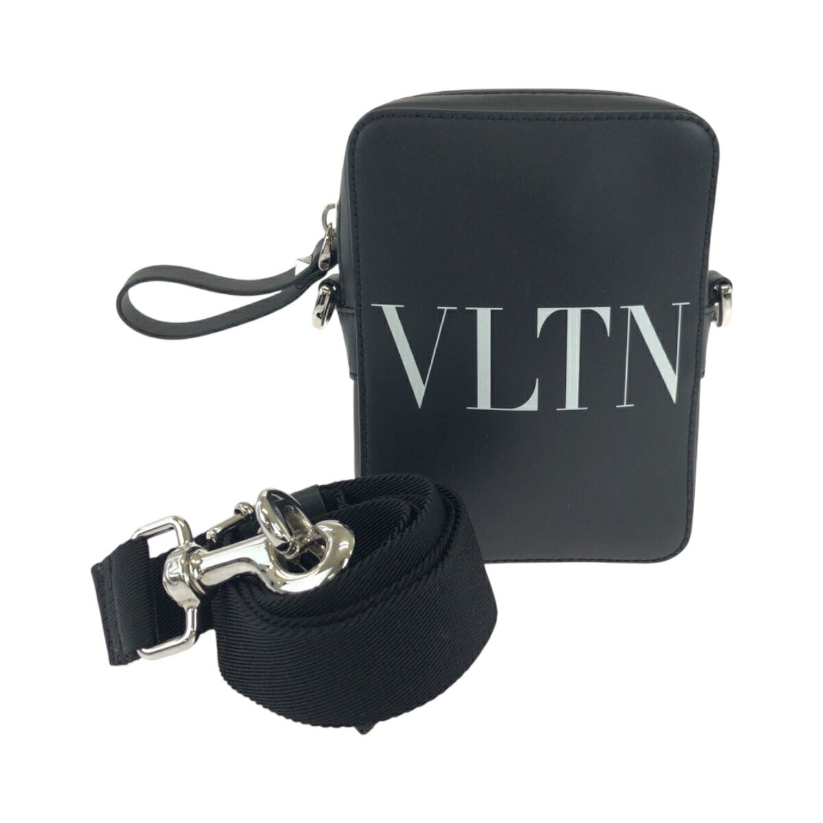 ヴァレンティノ VLTNロゴ レザーショルダーバッグ