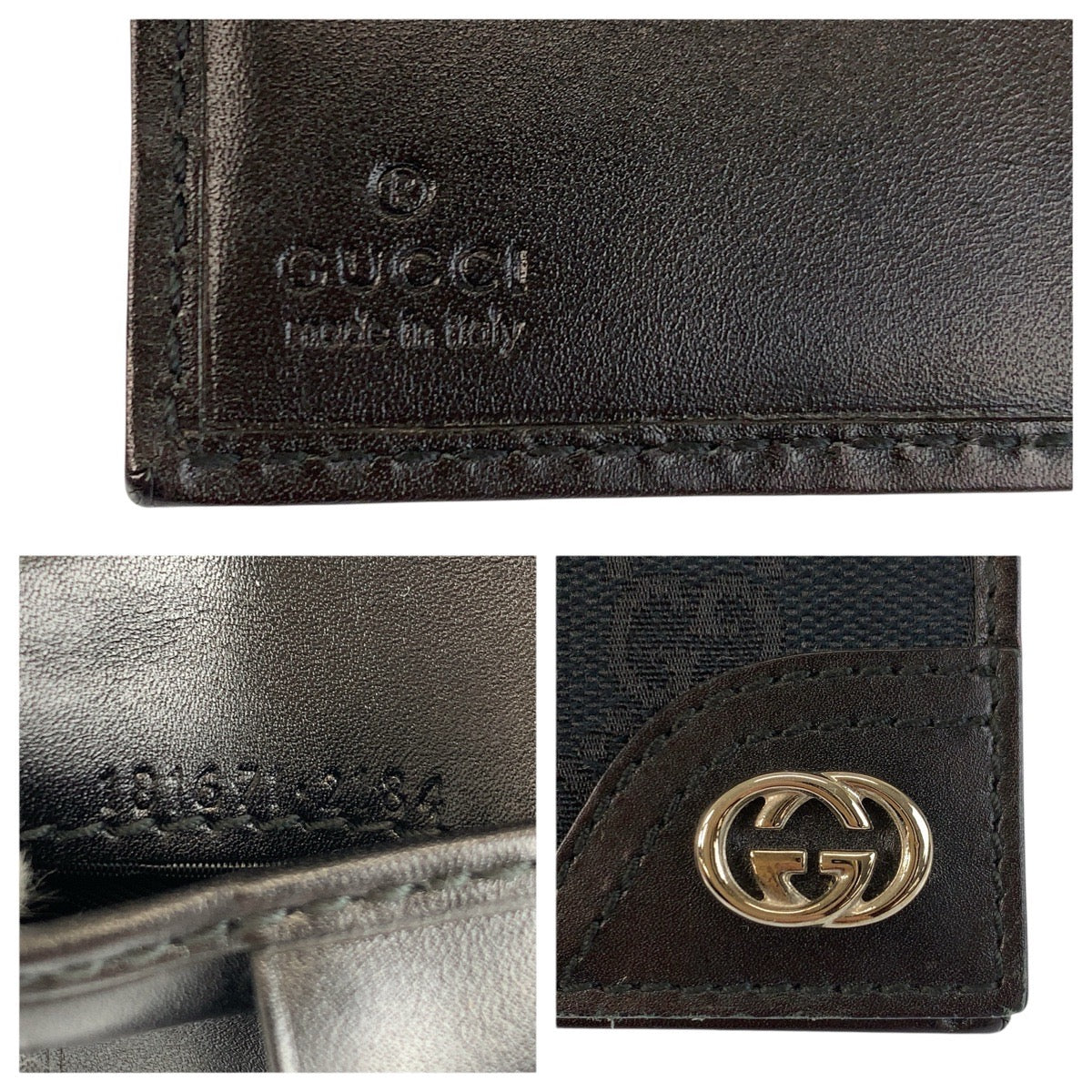 グッチ GGキャンバス 二つ折り財布