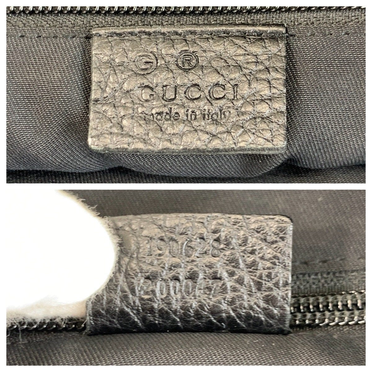 グッチ ナイロンレザーショルダーバッグ