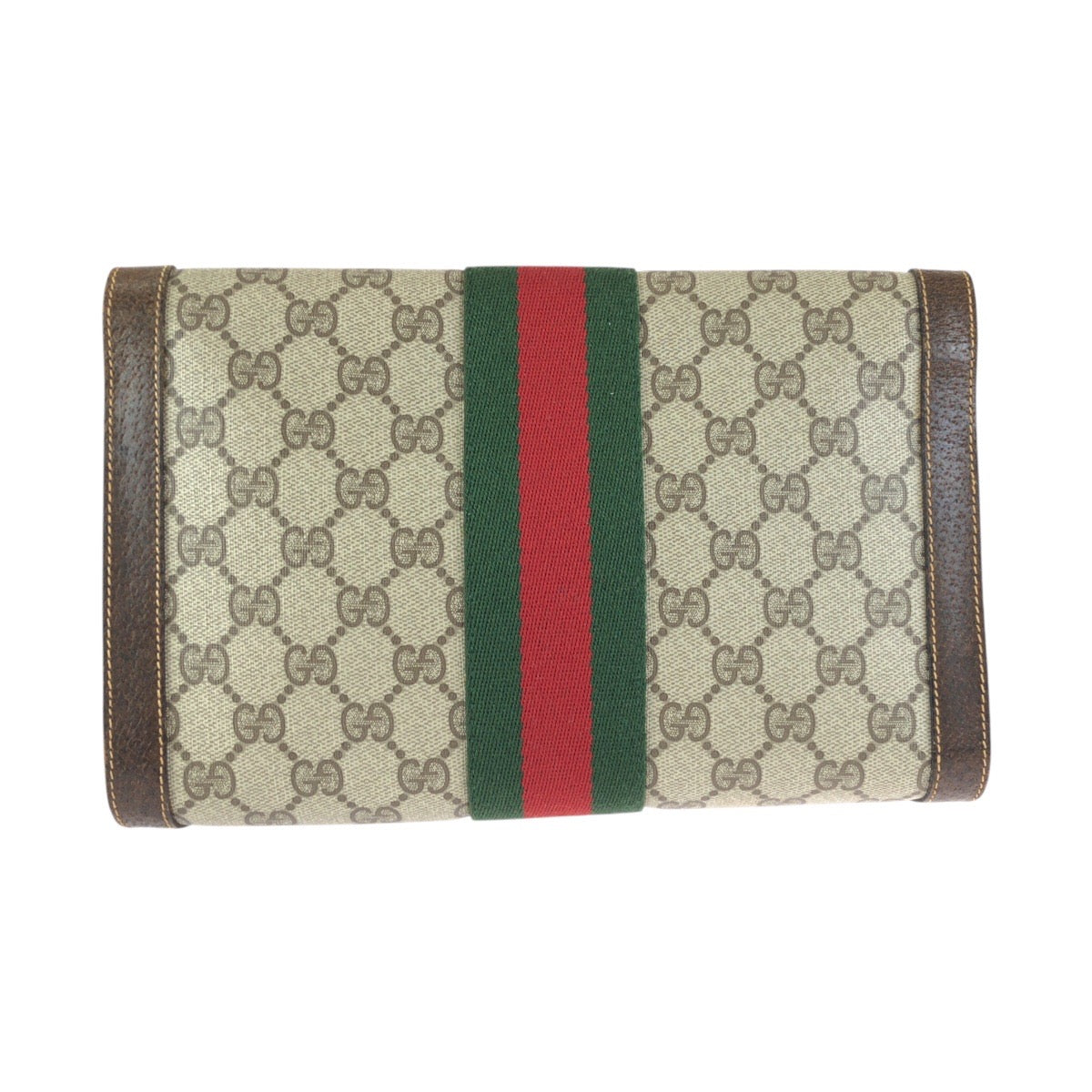 グッチ GGスプリームキャンバス レザークラッチバッグ