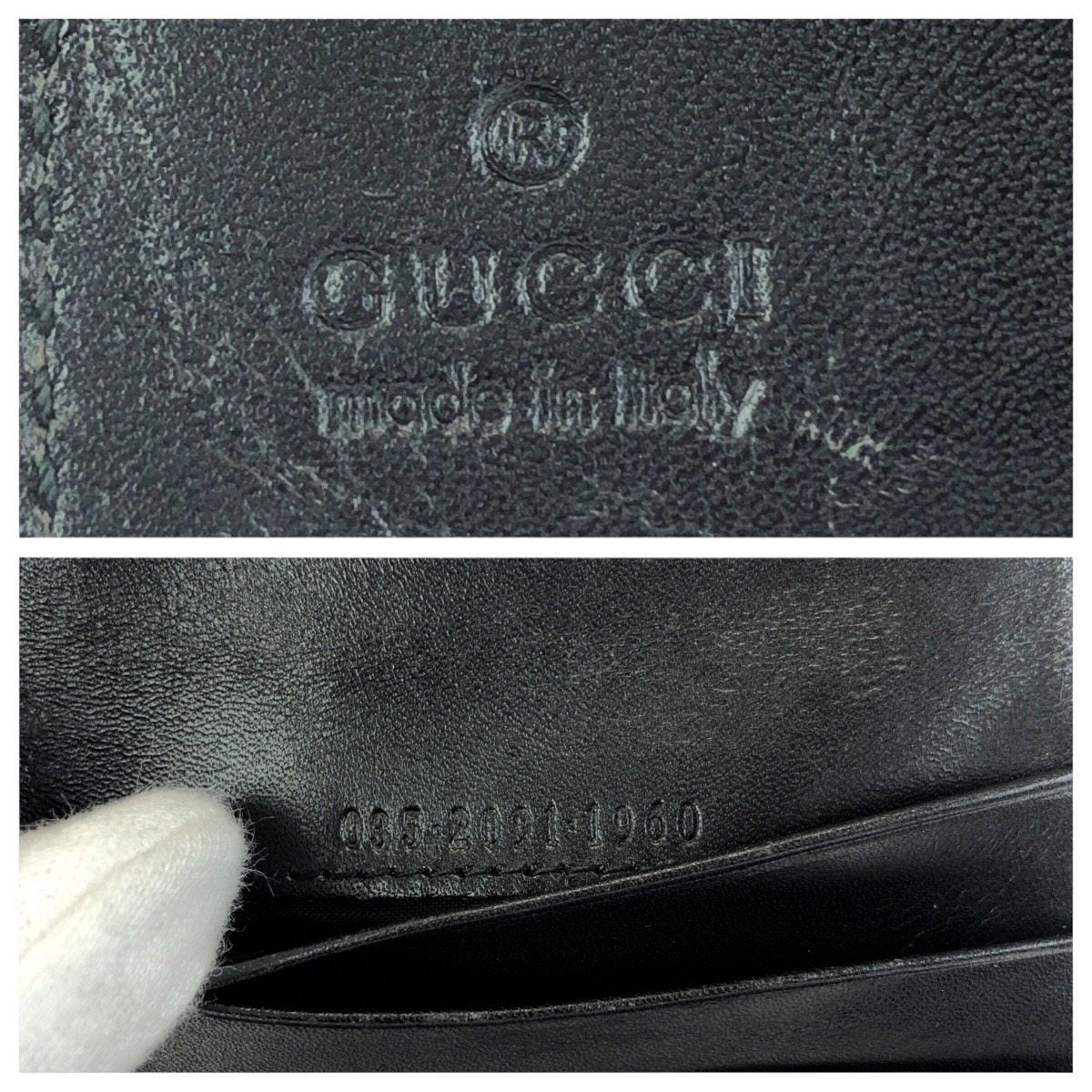グッチ レザー二つ折り財布