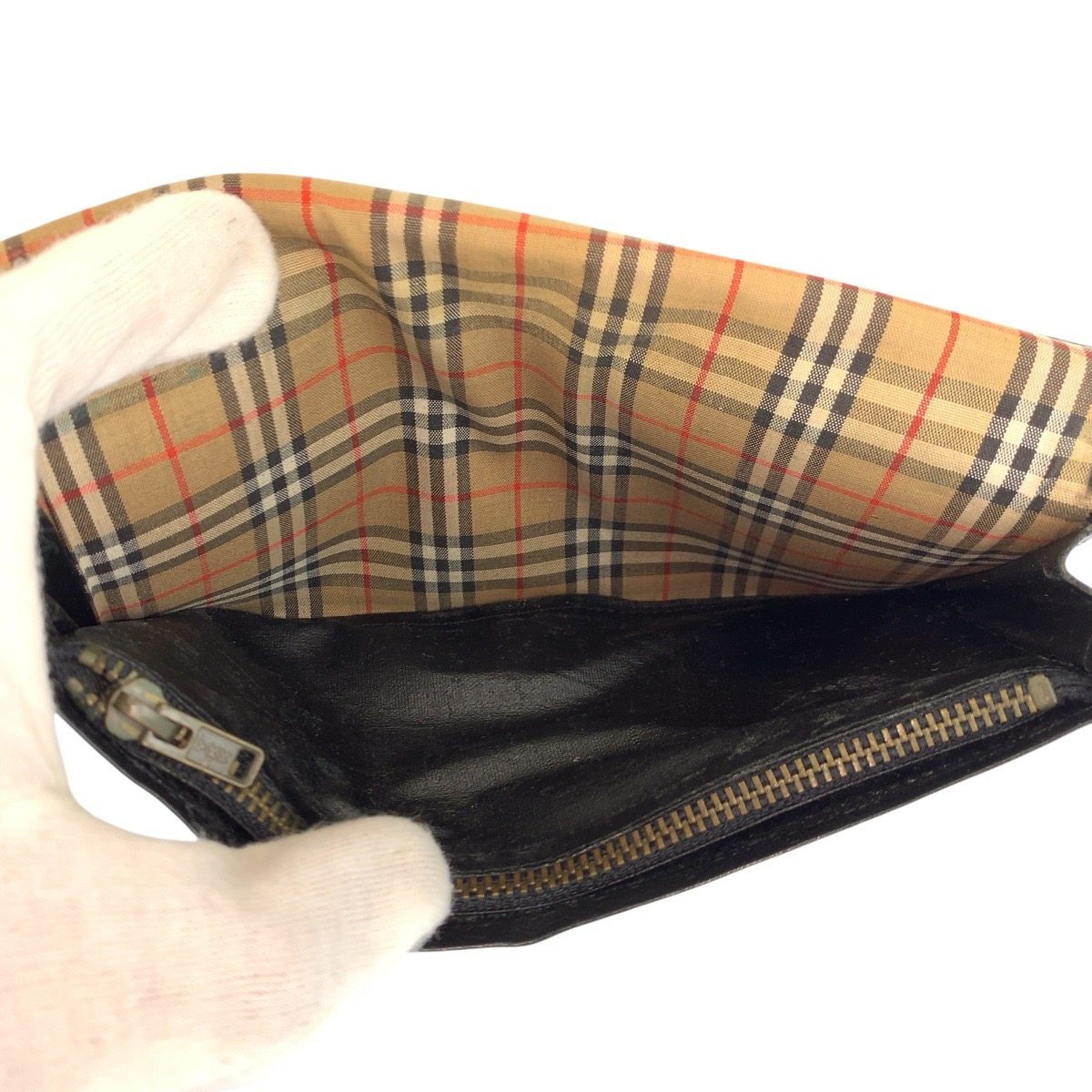 バーバリーズ レザー長財布