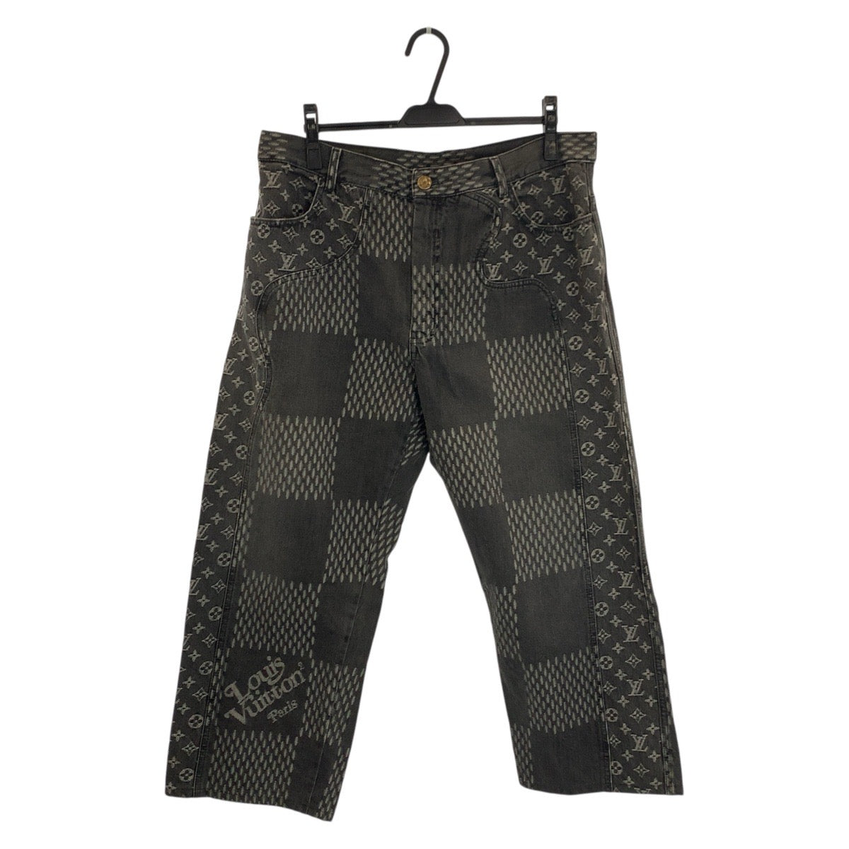 ルイヴィトン NIGO ジャイアントダミエウェーブモノグラム コットンデニムパンツ