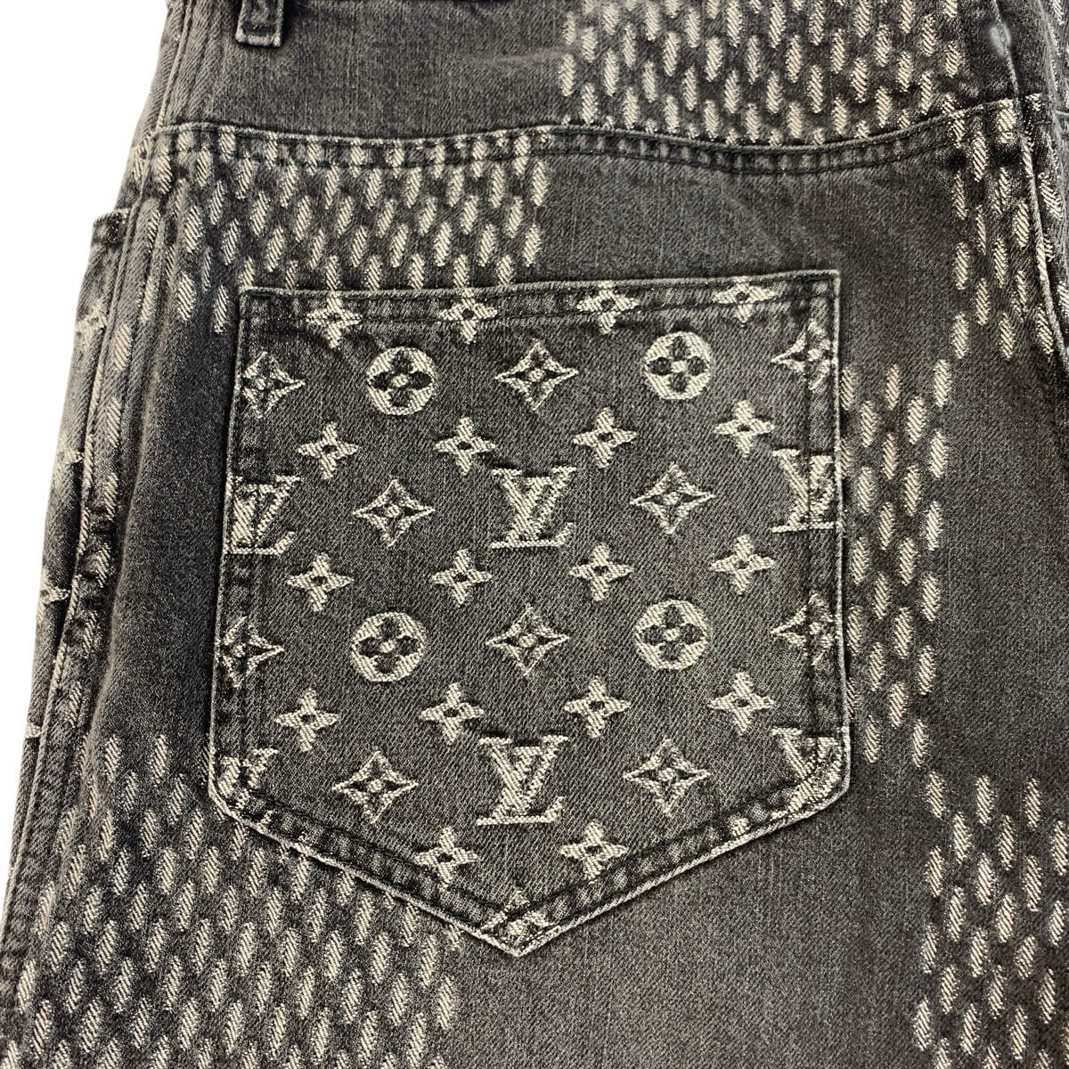 ルイヴィトン NIGO ジャイアントダミエウェーブモノグラム コットンデニムパンツ