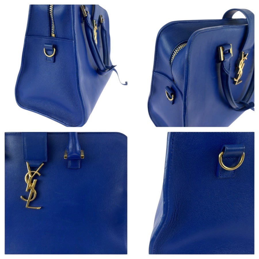 イヴサンローラン モノグラムカバス YSL 2way レザーバッグ