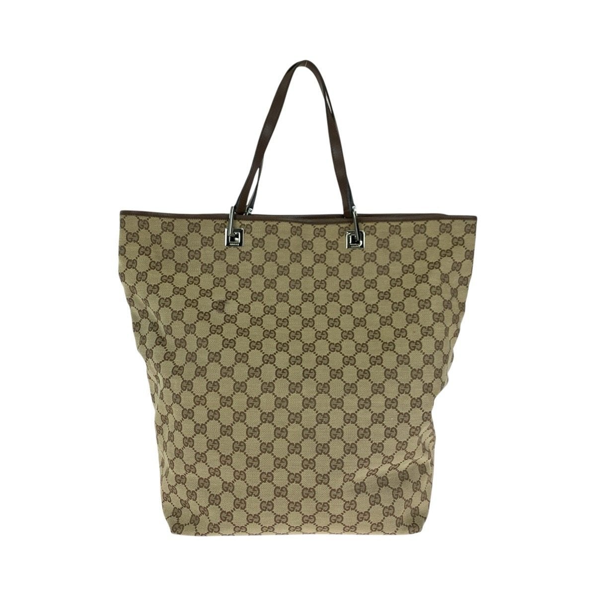 グッチ GGキャンバス レザートートバッグ