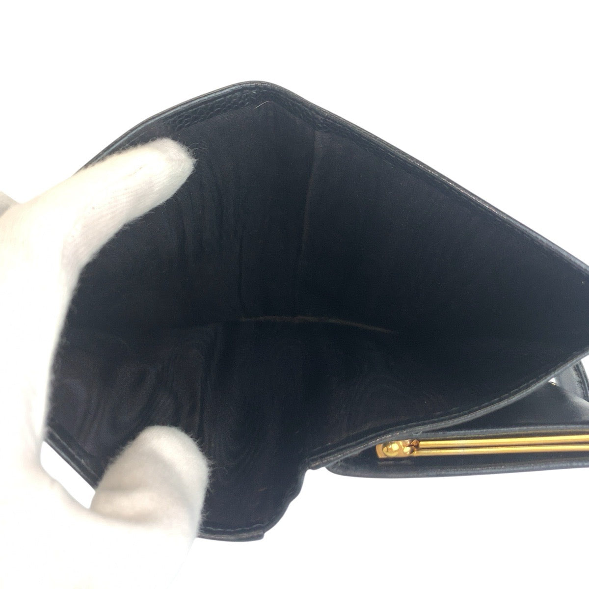 シャネル レザー長財布