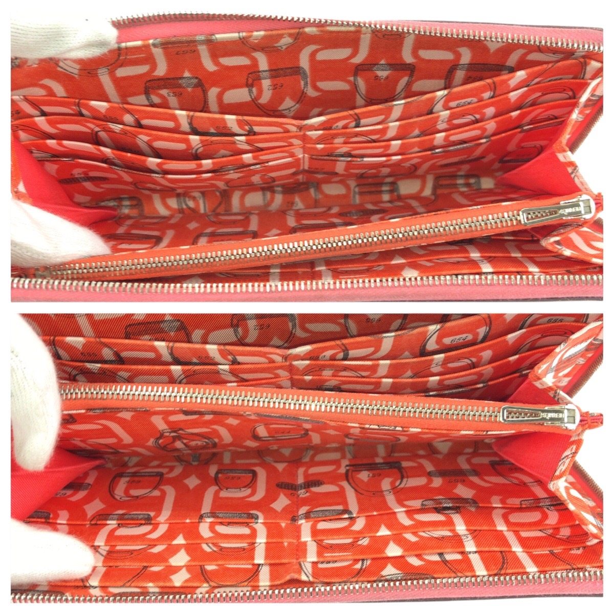 エルメス アザップロング シルクイン ヴォーエプソン 長財布