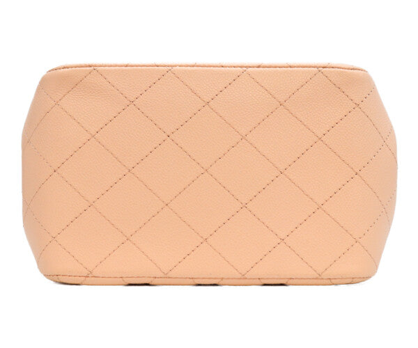シャネル ミニバケット レザー ショルダーバッグ