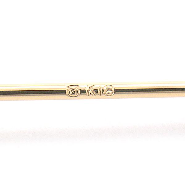 ミキモト K18YG×GP 2P パール ブローチ 6.5mm-6.6mm