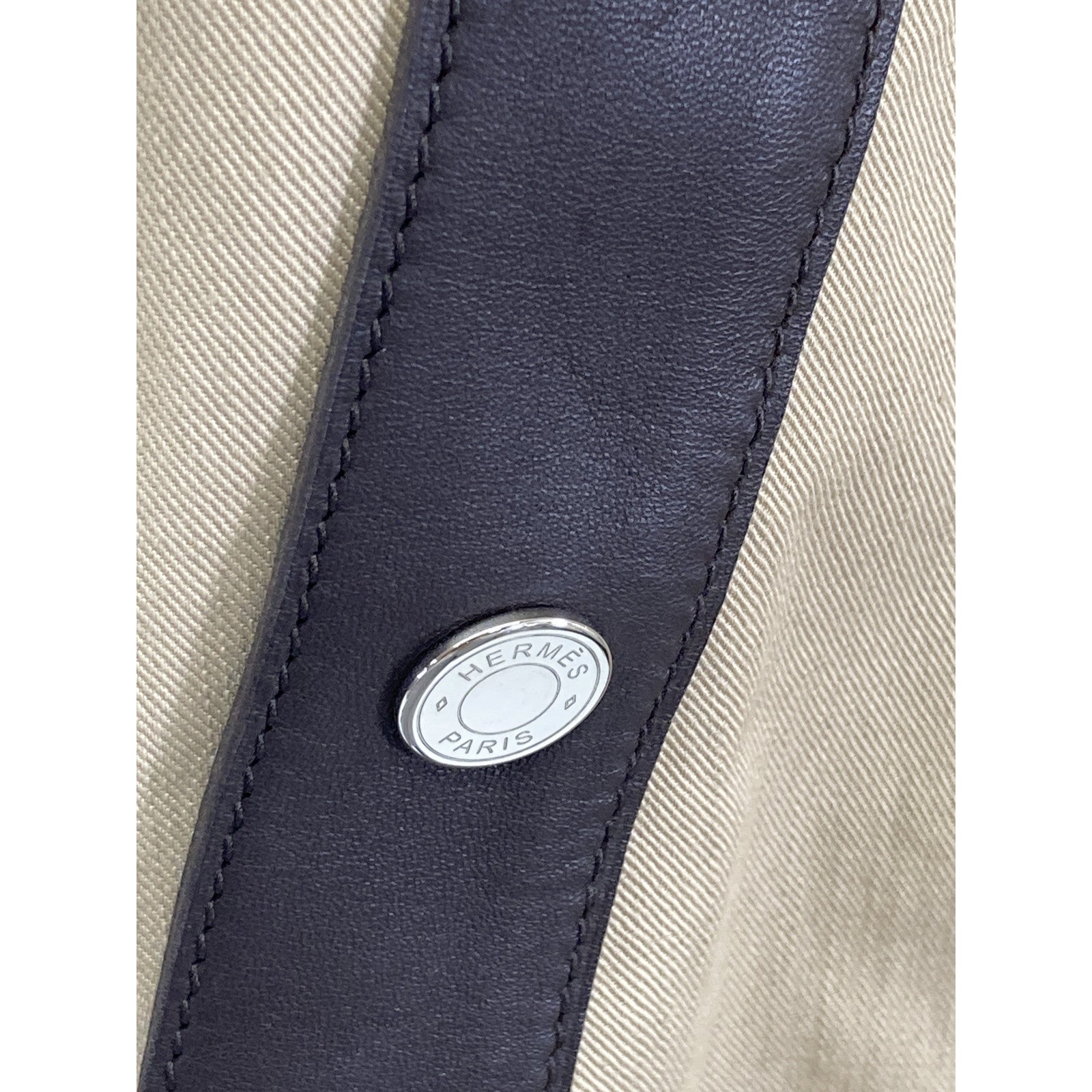 エルメス コットンレザー ノースリーブワンピース 36