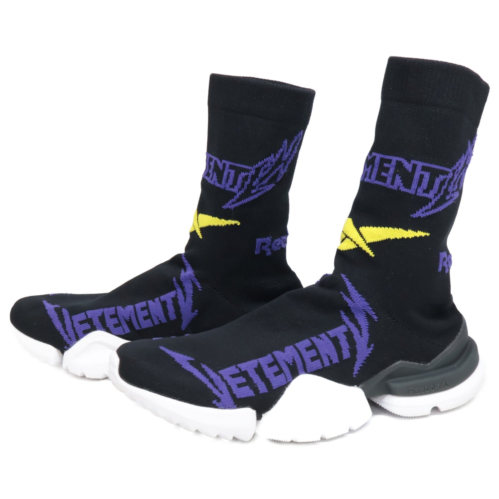 ヴェトモン×リーボック Metal Sock Boots ファブリック ブーツ