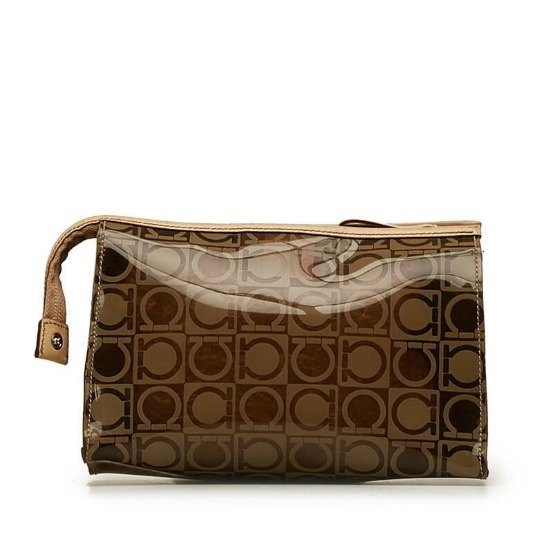 サルヴァトーレ フェラガモ ガンチーニ レザー ポーチ