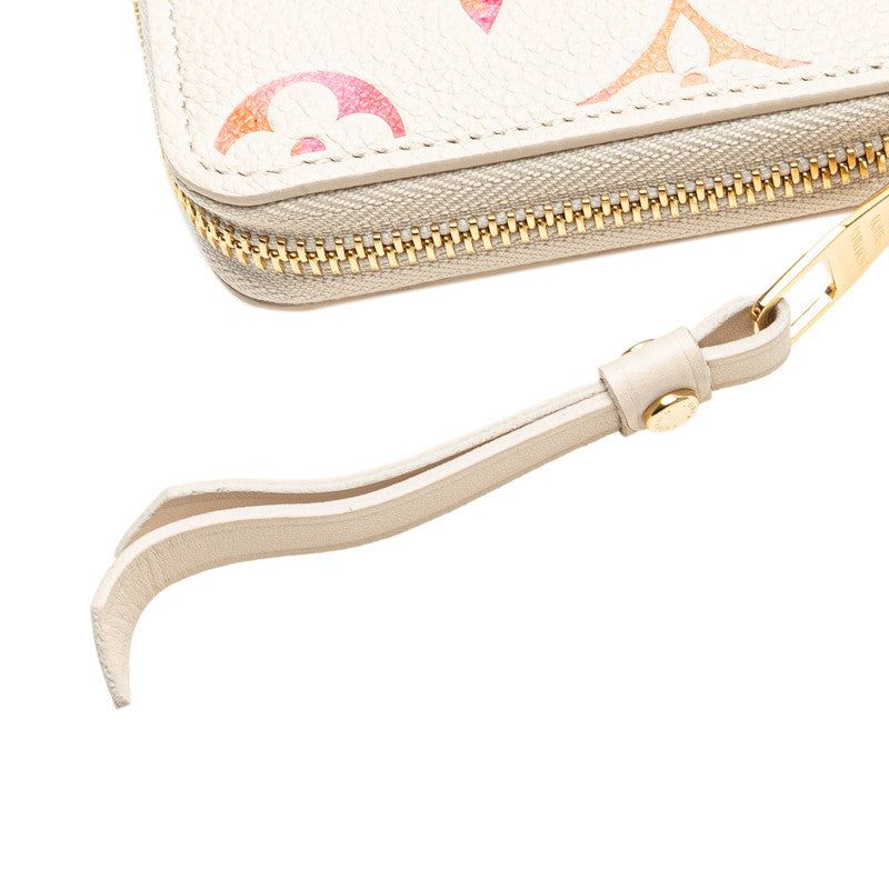 ルイヴィトン ジッピーウォレット サンライズアクワレル モノグラムアンプラント ラウンドファスナー長財布