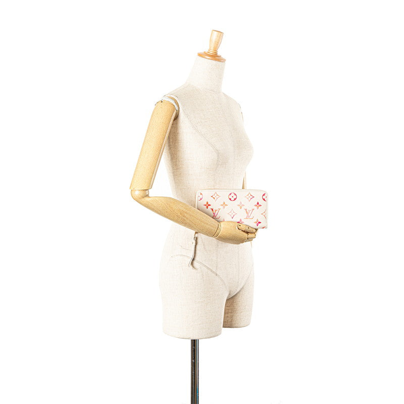 ルイヴィトン ジッピーウォレット サンライズアクワレル モノグラムアンプラント ラウンドファスナー長財布