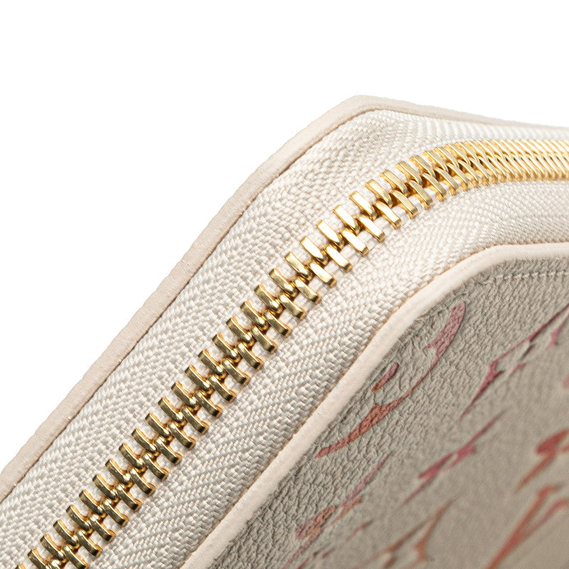 ルイヴィトン ジッピーウォレット サンライズアクワレル モノグラムアンプラント ラウンドファスナー長財布