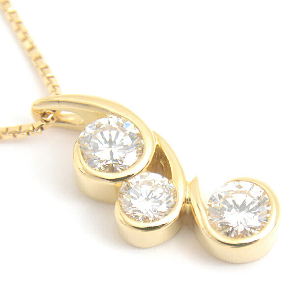 Monnickendam K18 3P ダイヤモンド ネックレス ペンダント