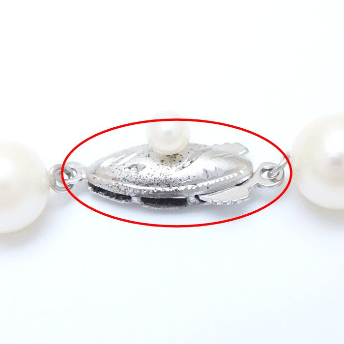 アコヤ パール ネックレス シルバー 7.5-8mm