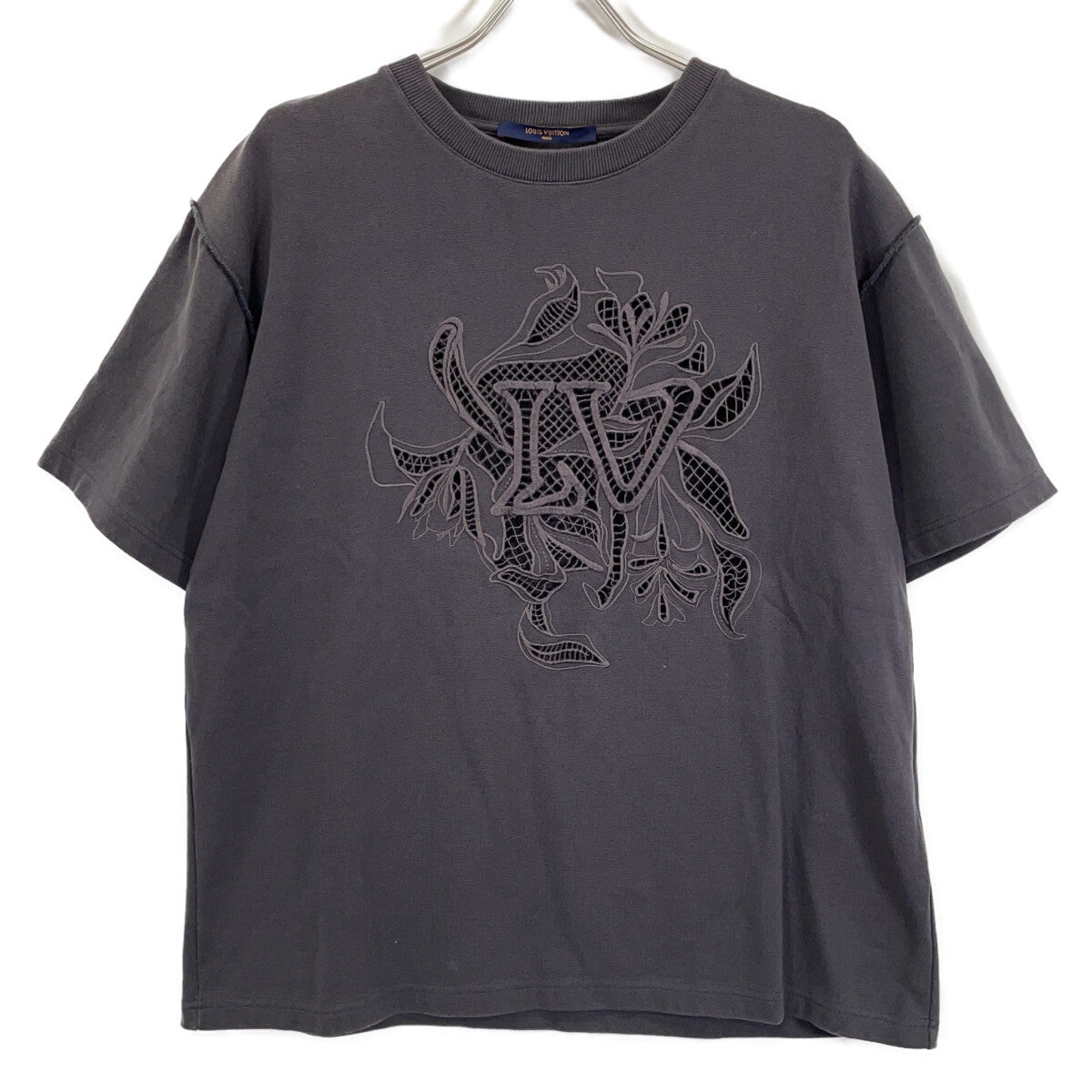 ルイヴィトン LVヴェジェトゥルレースエンブロイダリー コットン Tシャツ