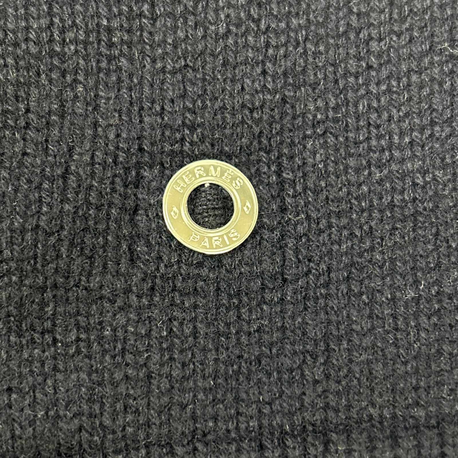 エルメス カシミヤ クロップドカーディガンニットトップス34