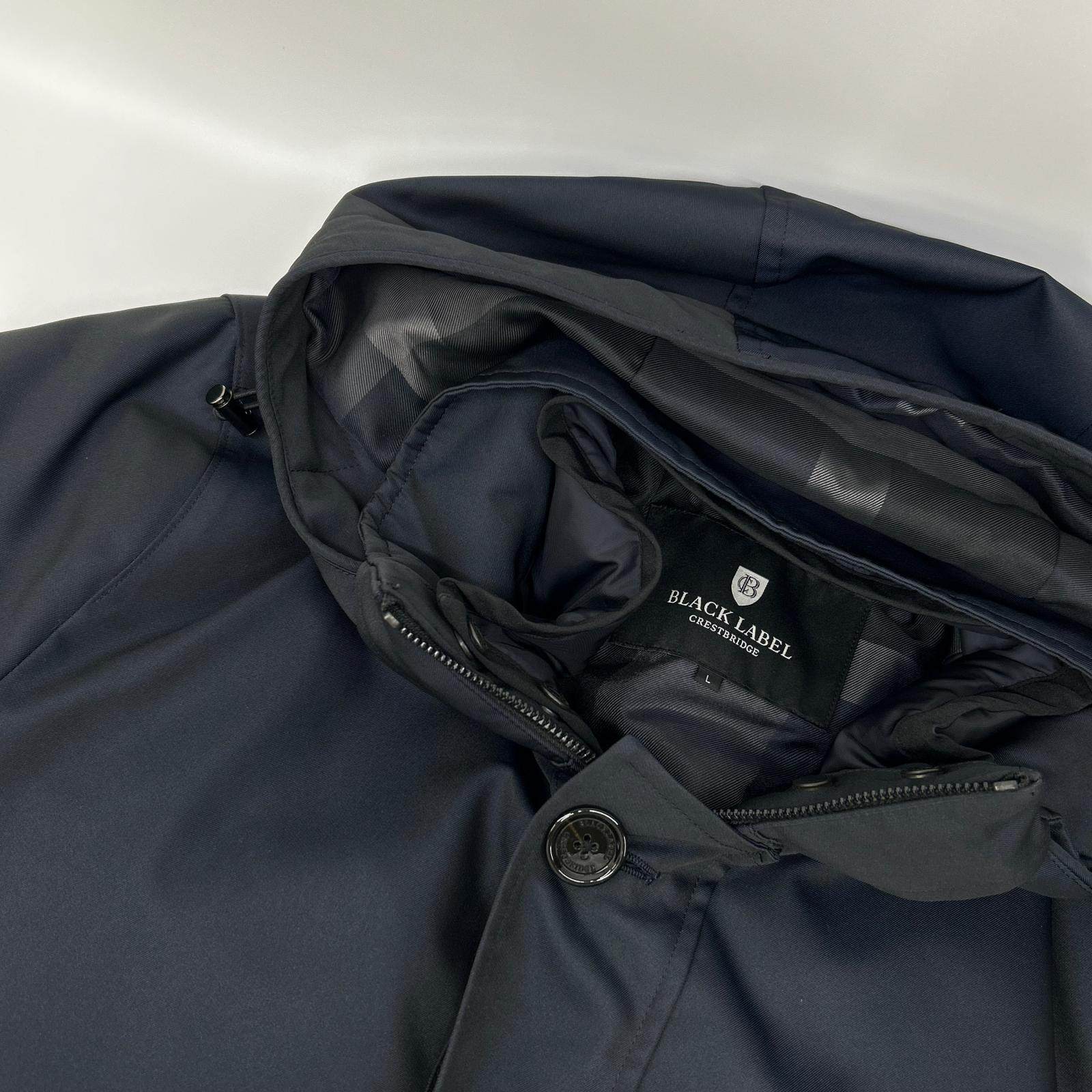 ブラックレーベルクレストブリッジ ダブルフェイスメモリーフーディー