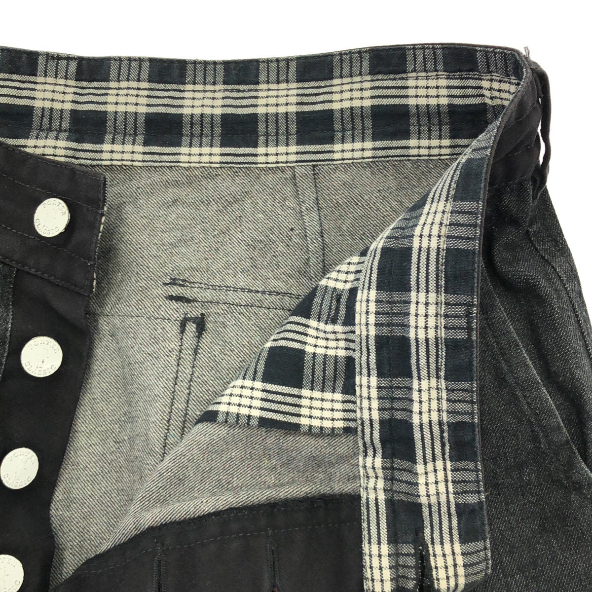 ポータークラシック KENDO DENIM コットンワイドパンツ