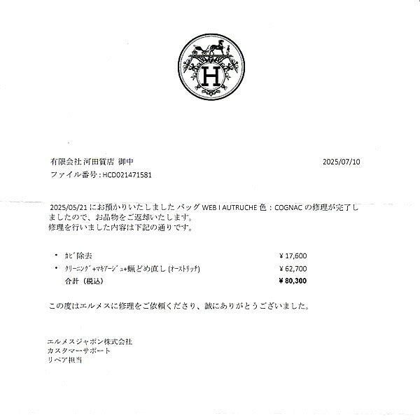 エルメス ボリード オーストリッチ ハンドバッグ