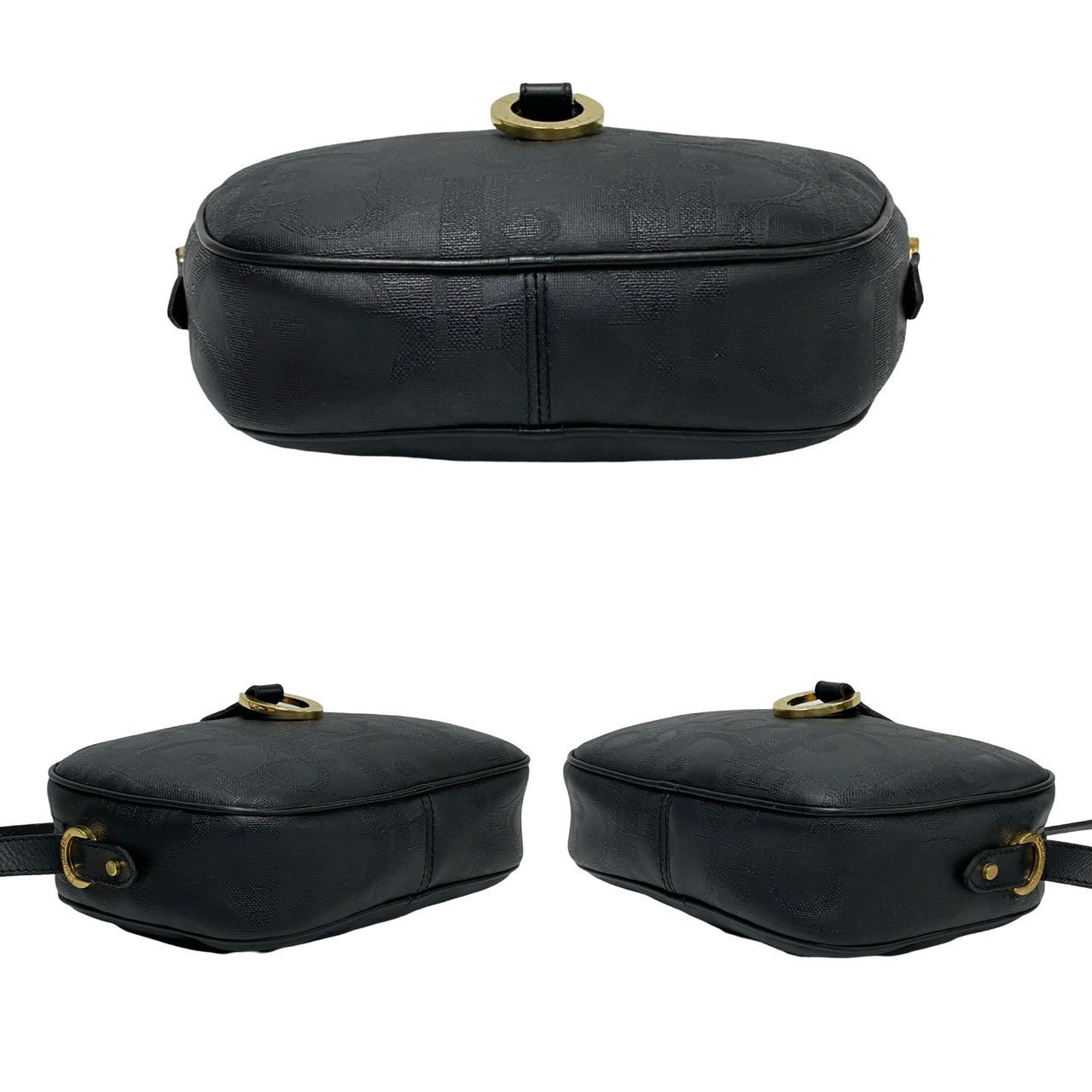 クリスチャン ディオール トロッター レザー ショルダー バッグ