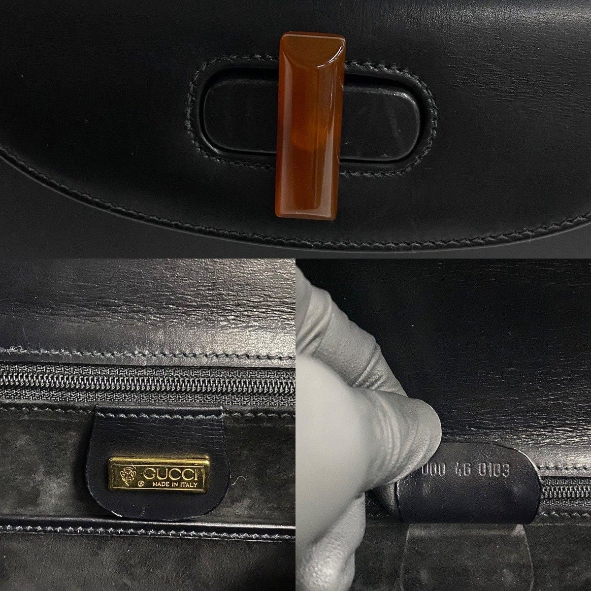 グッチ レザー ハンドバッグ