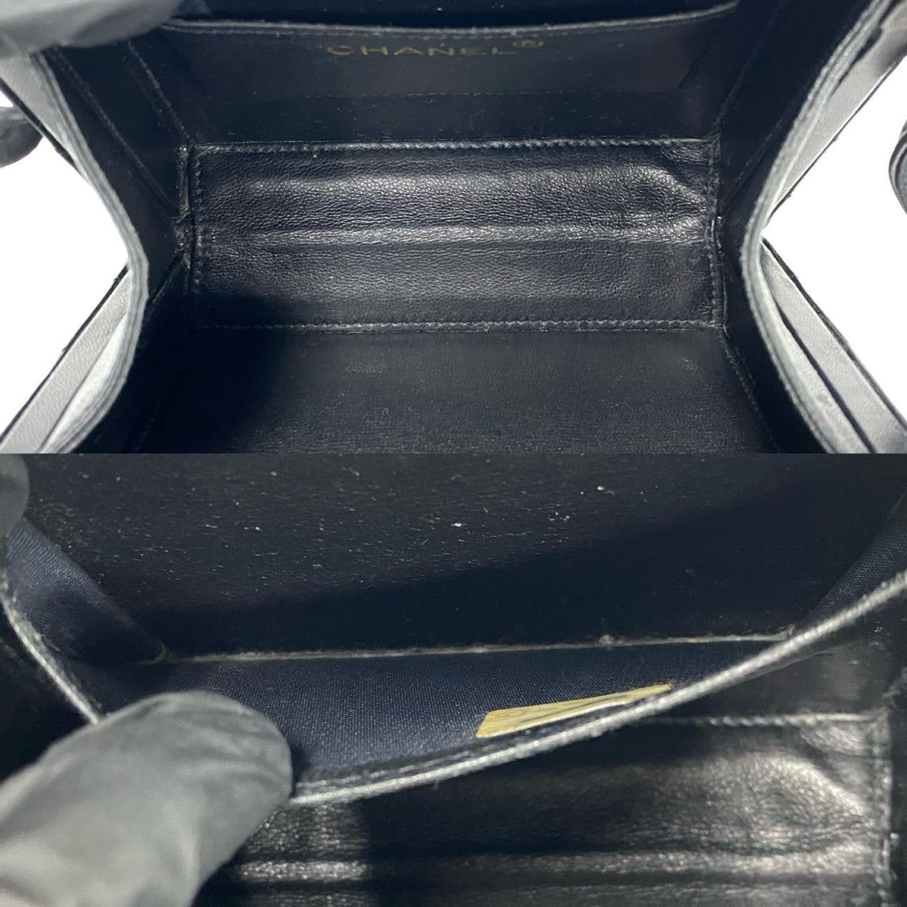シャネル Vステッチ ラムスキン ショルダーバッグ