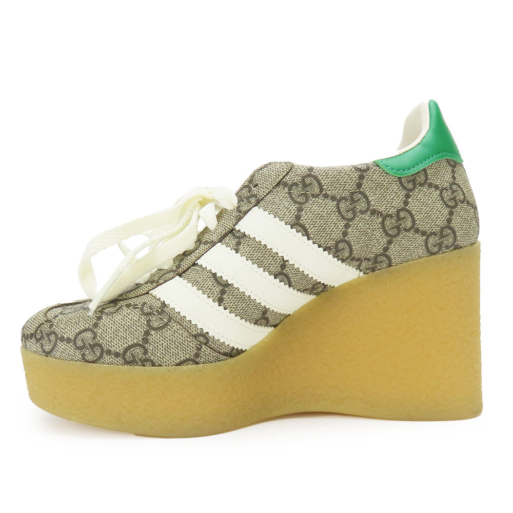 中古 GUCCI スニーカー Adidas コラボ GG スプリーム キャンバス