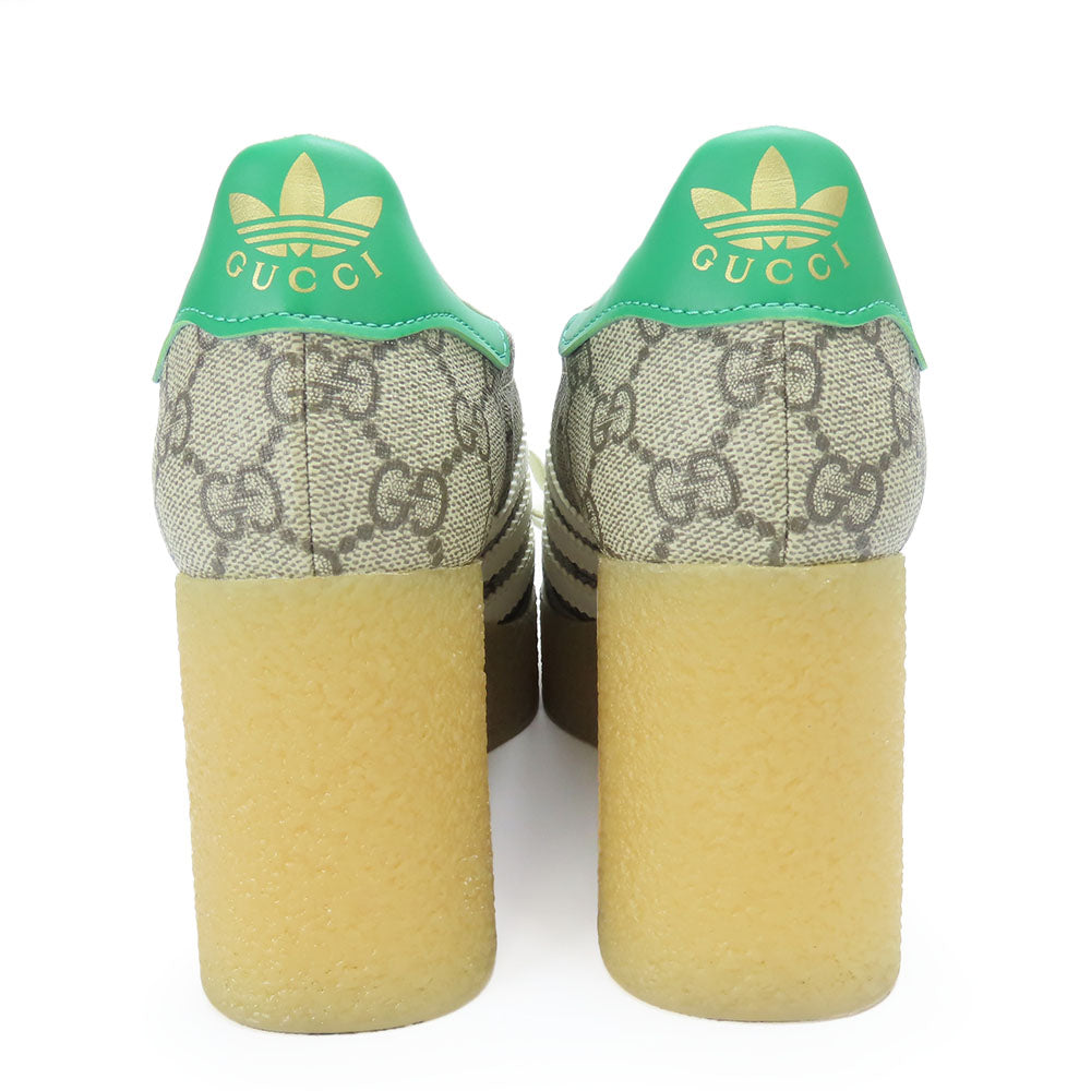 中古 GUCCI スニーカー Adidas コラボ GG スプリーム キャンバス