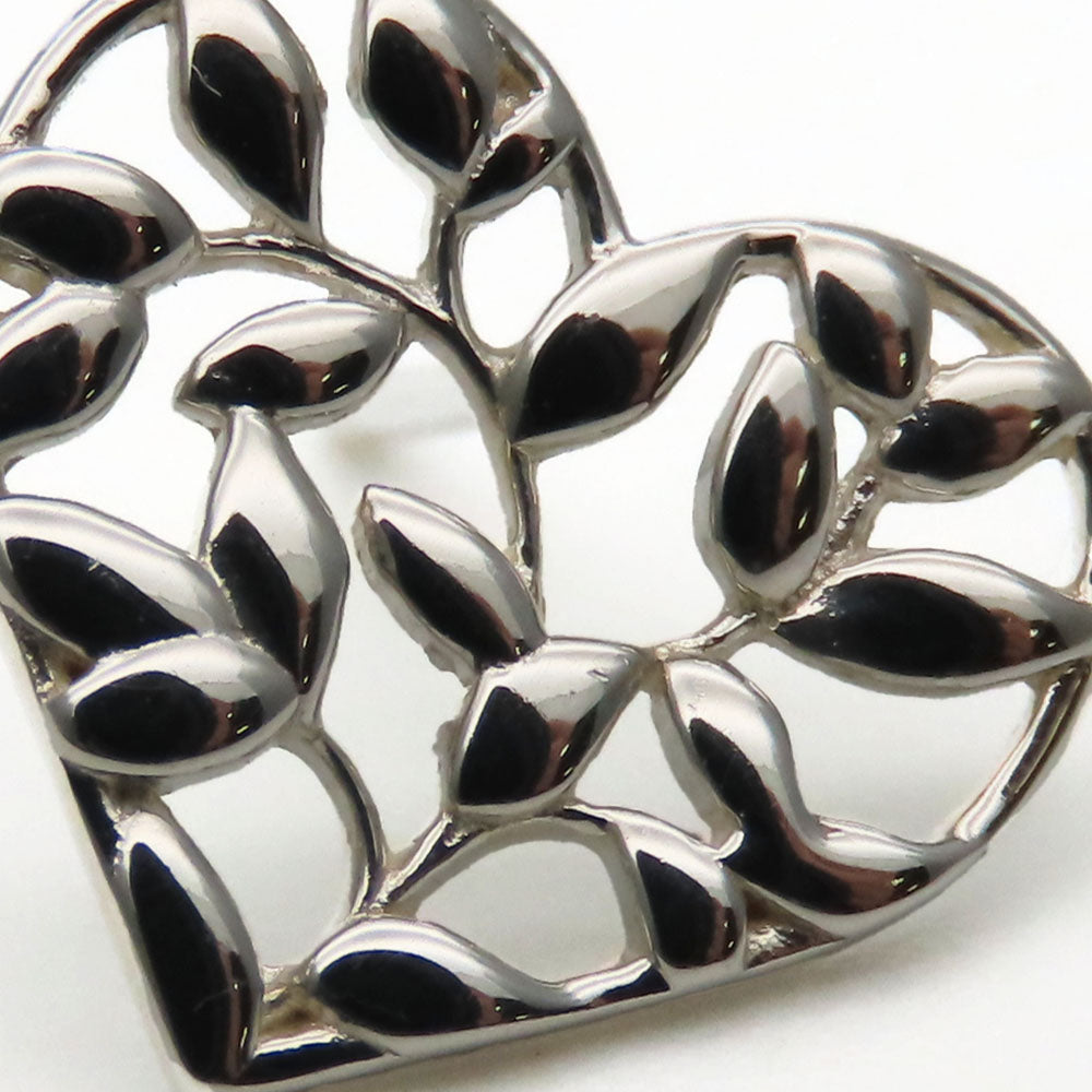 ティファニー オリーブ リーフ ハート シルバー925 ピアス