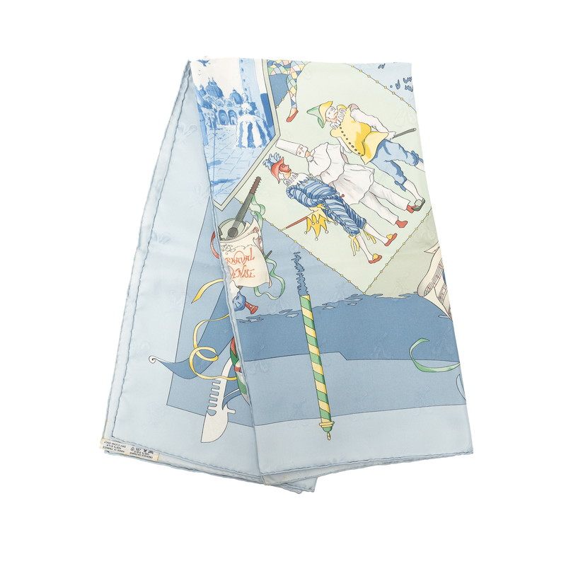 エルメス LE CARNAVAL DE VENISE シルクスカーフ