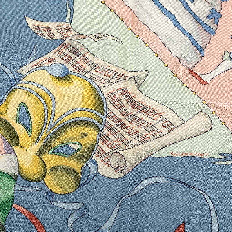 エルメス LE CARNAVAL DE VENISE シルクスカーフ