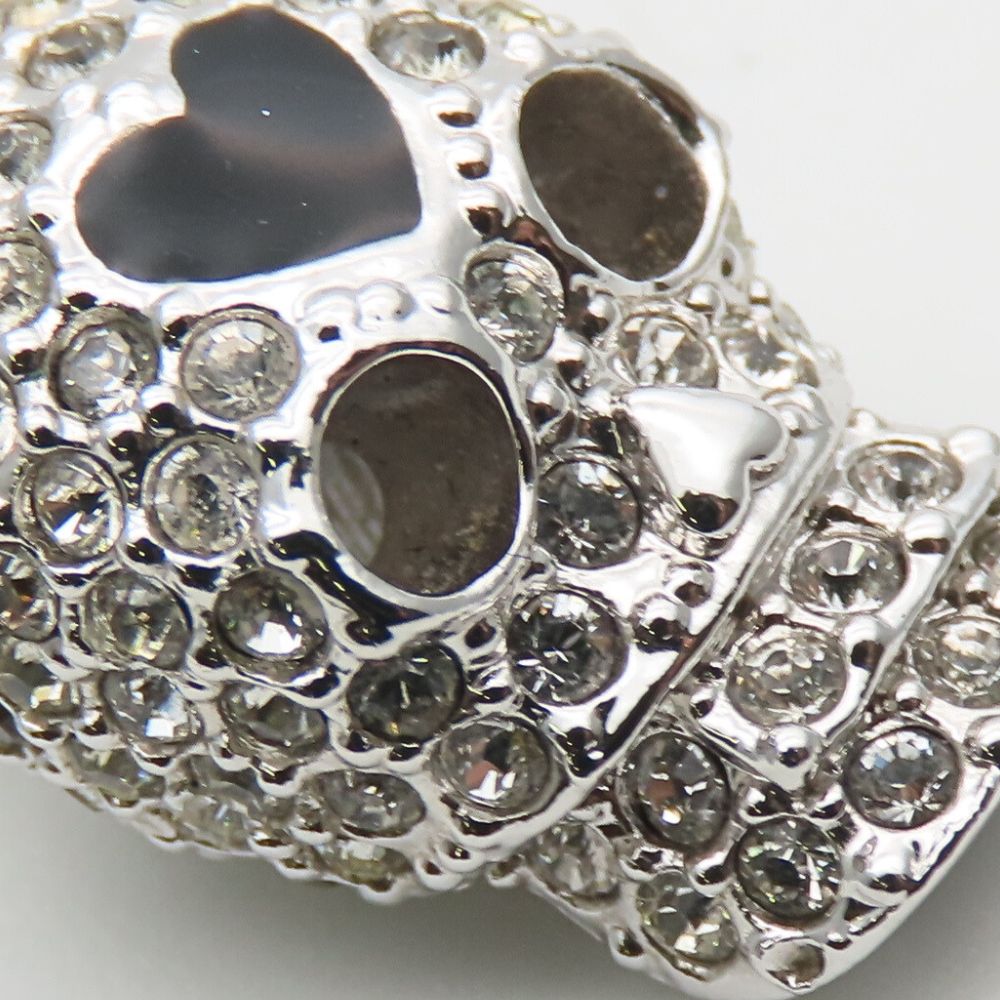 スワロフスキー スカル ラインストーン ネックレス