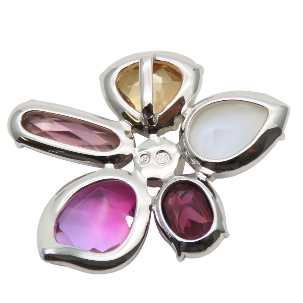 スワロフスキー フラワーモチーフ クリスタル ペンダント