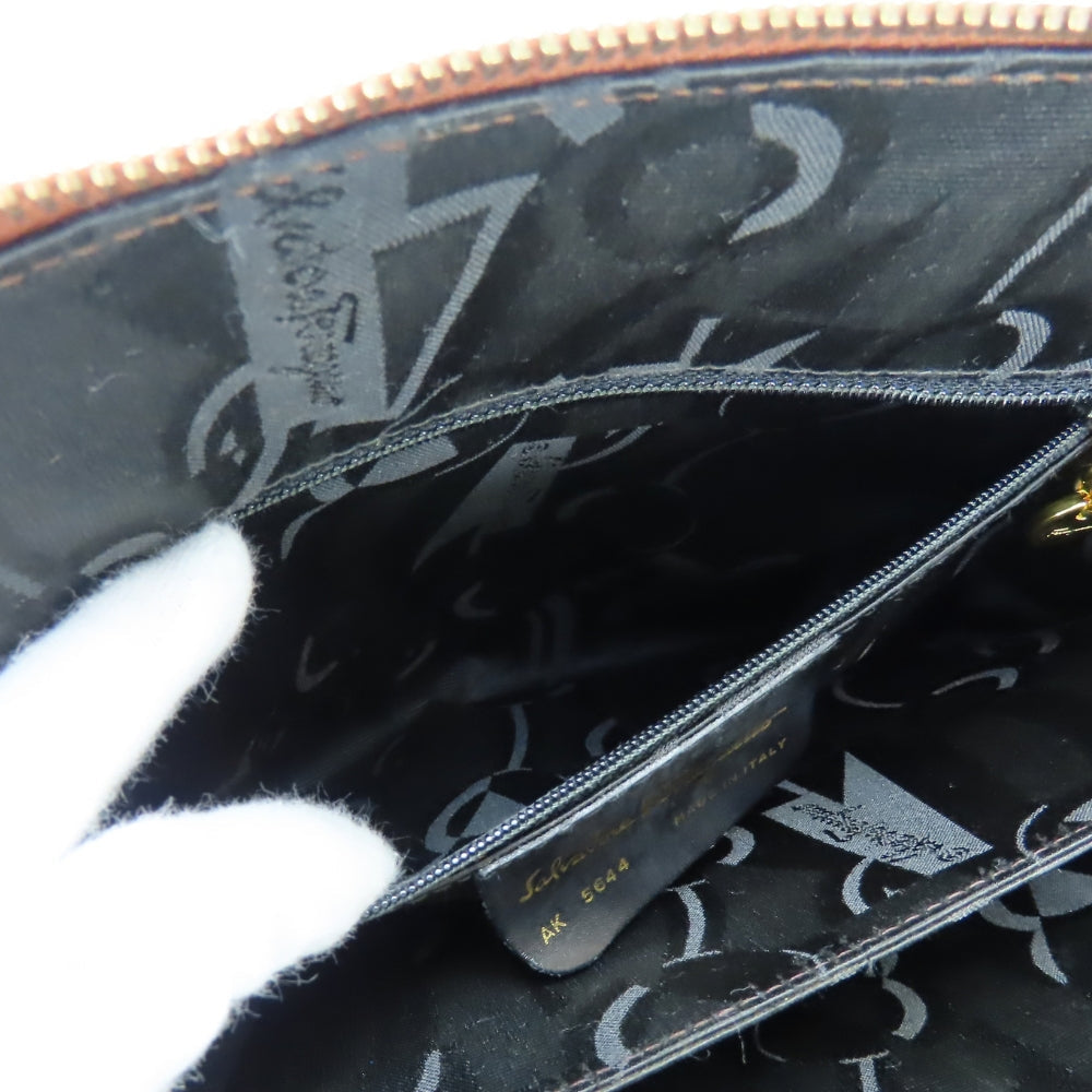 サルヴァトーレ フェラガモ レザーハンドバッグ