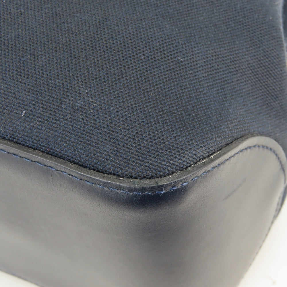 ロンシャン ロゾ キャンバス レザー ハンドバッグ
