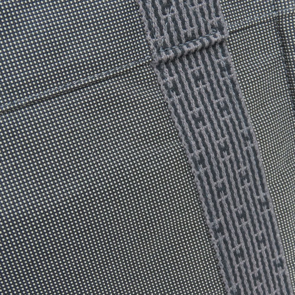 エルメス バザスPM エールライン コットンキャンバス ショルダーバッグ