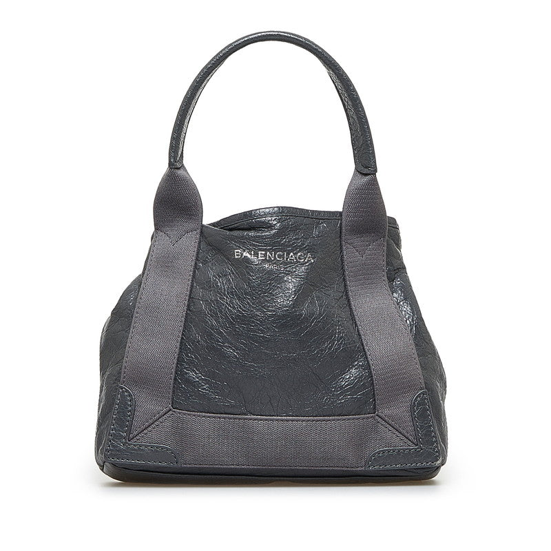 バレンシアガ レザー ネイビー カバ XS 2way バッグ 390346