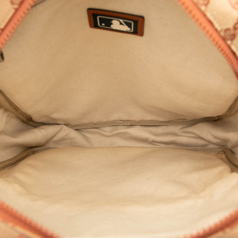 グッチ ニューヨーク ヤンキース GG キャンバス レザー バックパック