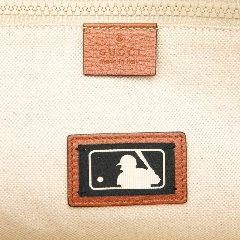 グッチ ニューヨーク ヤンキース GG キャンバス レザー バックパック