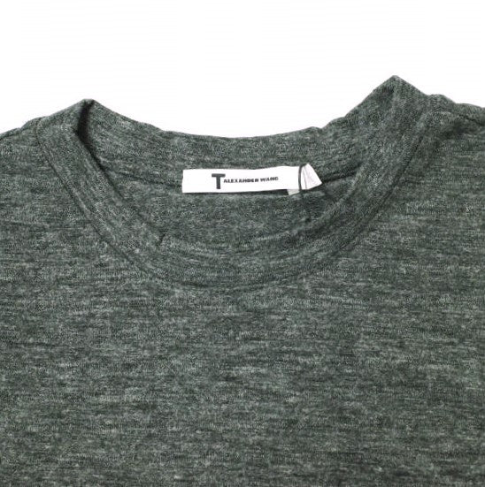 T by ALEXANDER WANG ツイスト パイピング ドレス S チャコール